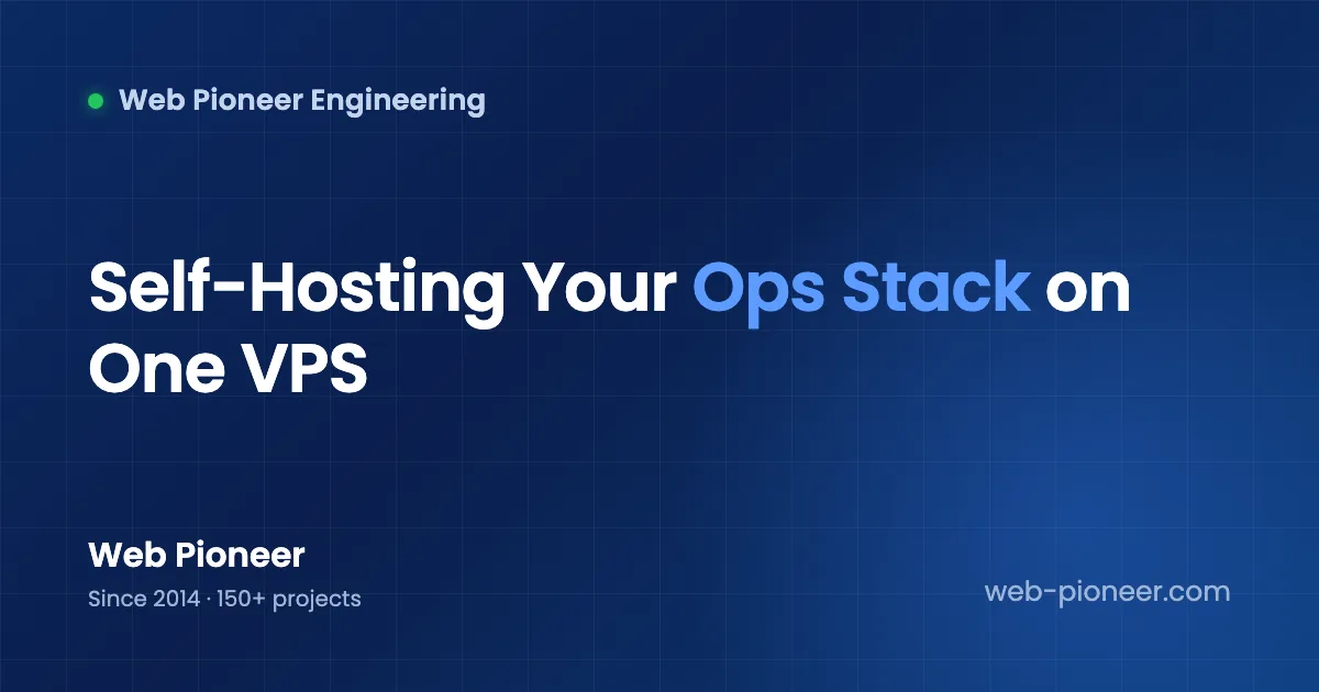 Self-Hosting Your Ops Stack on One VPS: Metrics, Errors, CI and Backups Without a SaaS Bill