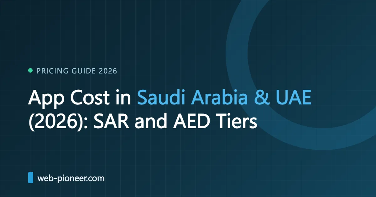 App Cost in Saudi Arabia and UAE (2026): SAR and AED Ranges